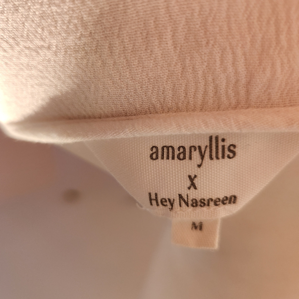 AMARYLLIS X HEY NASREEN White Cotton Eyelet Lace Boho Mini Dress BabyDoll M - Picture 4 of 5